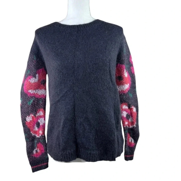 Sundance Wool Kid Mohair Sweater Floral - Picture 1 of 10